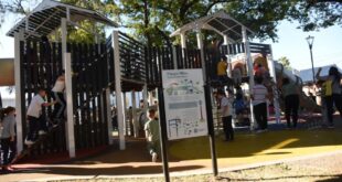 El Parque Mitre de barrio Belgrano estrenó un gran juego y sumó destacadas mejoras