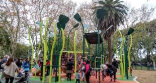 Distrito Norte: quedó inaugurada la plaza Ovidio Lagos, con nuevo juego y múltiples reformas