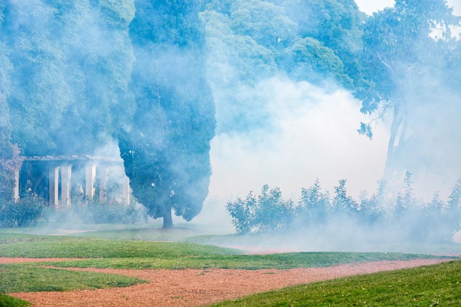 Continúan los operativos de fumigación en espacios verdes