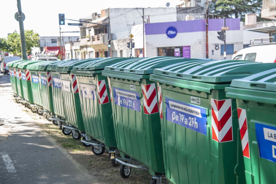 Higiene urbana: el municipio instala más de 170 nuevos contenedores en la zona sur de la ciudad