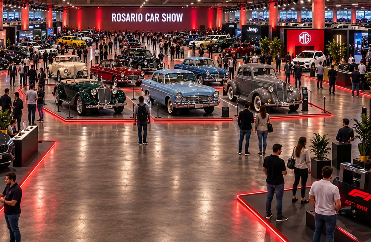 Llega el Salón del Automóvil de Rosario: del 23 al 25 de octubre, más de 100 autos en exhibición, eléctricos, híbridos, clásicos y simuladores de Fórmula 1